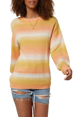 O'Neill Floyd Stripe Mock Neck Sweater in Desert Flower