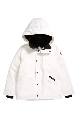 Canada Goose Kids' Logan Down Hooded Parka in North Star White