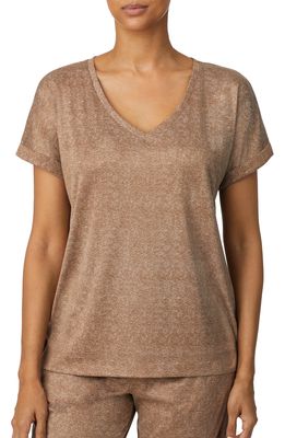 Z WELL V-Neck Sleep T-Shirt in Brown