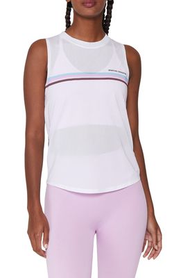 cSpiritual Gangster Active Sheer Muscle Tank in White