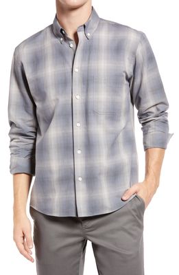 Billy Reid Tuscumbia Standard Fit Plaid Button-Down Shirt in Grey/Blue