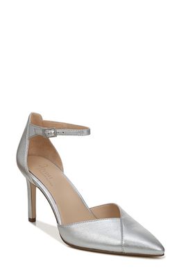 27 EDIT Naturalizer Ayla Ankle Strap Pointed Toe Pump in Silver