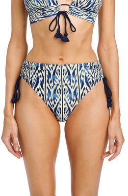 Robin Piccone Aabra High Waist Bikini Bottoms in Lapis