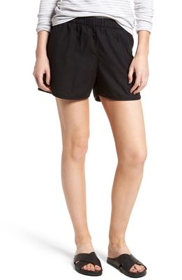 Madewell Pull-On Shorts in Almost Black