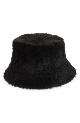 BP. Furry Bucket Hat in Black