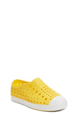 Native Shoes Jefferson Water Friendly Slip-On Vegan Sneaker in Yellow/Shell White