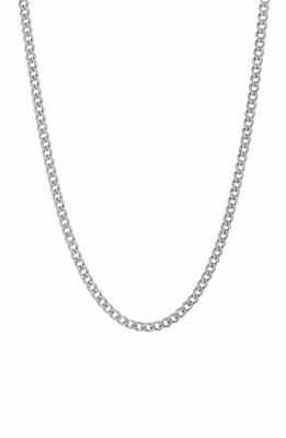 Degs & Sal Men's Sterling Silver Cuban Chain Necklace
