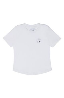 Miles and Milan Kids' Signature Patch Cotton T-Shirt in White