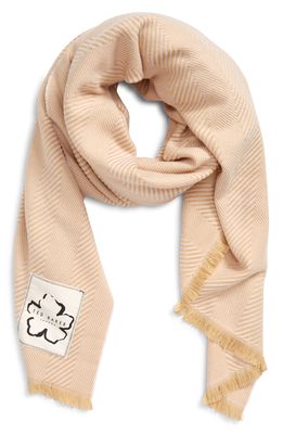 Ted Baker London Hety Herringbone Scarf in Pale Pink