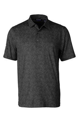 Cutter & Buck Pike Constellation Print Performance Polo in Black