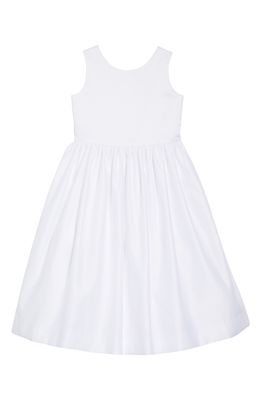 Us Angels Sleeveless Fit & Flare Dress in White