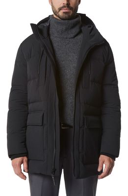 Marc New York Silverton Water Resistant Down & Feather Fill Jacket in Black