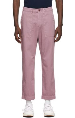 Dries Van Noten Pink Gabardine Trousers