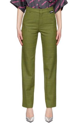 VETEMENTS Green Convertible Lounge Pants