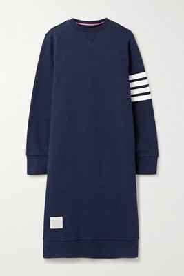Thom Browne - Striped Cotton-jersey Dress - Blue