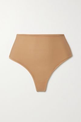 Skims - Fits Everybody High Waisted Thong - Ochre