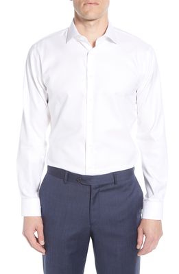 Nordstrom Trim Fit Non-Iron Dress Shirt in White