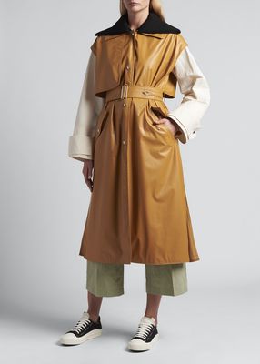 2 Moncler 1952 Coral Trench Coat