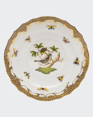 Rothschild Bird Borders Brown Salad Plate #1