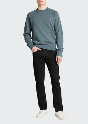 Men's Vintage-Dyed Raglan Sweater