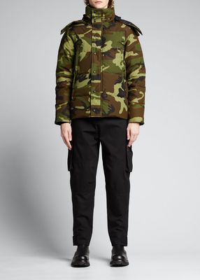 Men's Wyndham Camo-Pattern Parka w/ Fur Trim
