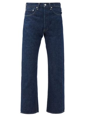 Kuro - Carver Cropped Bootcut Jeans - Womens - Dark Denim