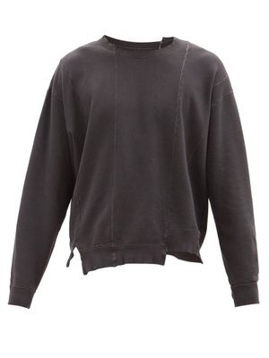 Kuro - Remake Cotton-jersey Sweatshirt - Mens - Black
