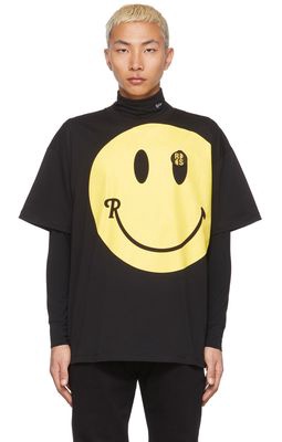 Raf Simons Black Smiley Edition Smiley Graphic T-Shirt