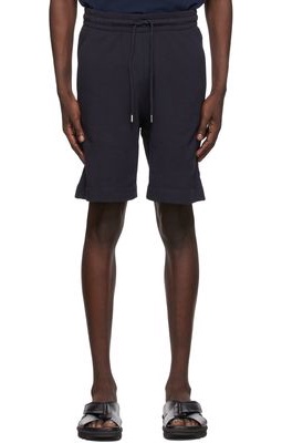 Dries Van Noten Navy French Terry Shorts