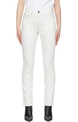 WARDROBE. NYC White Denim Jeans