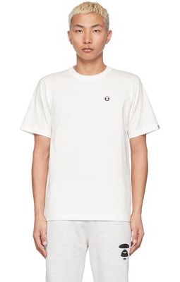 AAPE by A Bathing Ape Off-White Logo Patch T-Shirt