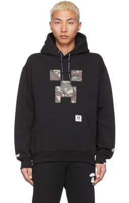 AAPE by A Bathing Ape Black Minecraft Edition Loose Fit Hoodie