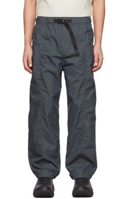 South2 West8 Grey Gabardine Belted Trousers