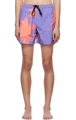 Double Rainbouu Purple Palm Night Swim Shorts