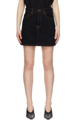 WARDROBE. NYC Black Denim Short Skirt
