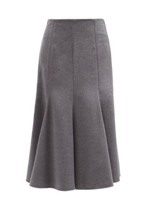 Gabriela Hearst - Amy Silk Midi Skirt - Womens - Grey Multi