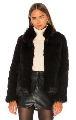 Unreal Fur Unreal Faux Fur Delish Jacket in Black