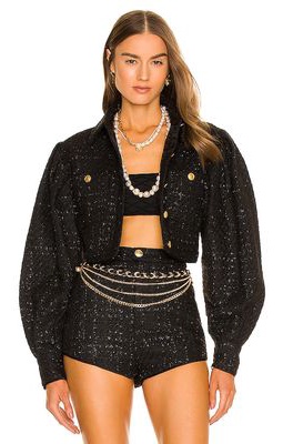 ASSIGNMENT Dionne Cropped Jacket in Black
