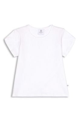 Miles and Milan Kids' Precious Petal Cotton T-Shirt in White