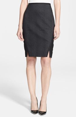 Ted Baker London 'Costey' Textured Pencil Skirt in Black