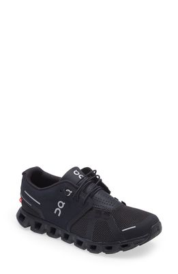 On Cloud 5 Running Shoe in All Black