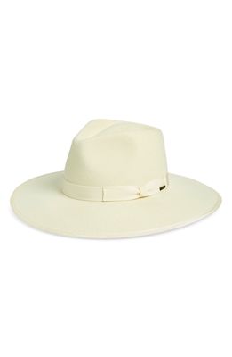 Brixton Jo Felted Wool Rancher Hat in Off White