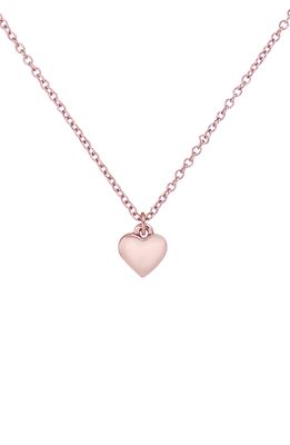 Ted Baker London Hara Tiny Heart Pendant Necklace in Rose Gold
