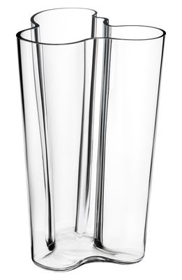 Iittala Alvar Aalto Finlandia Crystal Vase in Clear