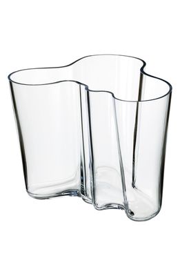 Iittala Alvar Aalto Glass Vase in Clear