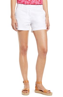 vineyard vines Everyday Stretch Cotton Shorts in White Cap