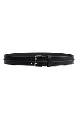 rag & bone Ace Leather Belt in Black