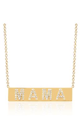 EF Collection 4 Letter Diamond Nameplate Customizable Pendant Necklace in 14K Yellow Gold