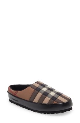 Burberry Northaven Check Quilted Slipper in Birch Brown Ip Chk