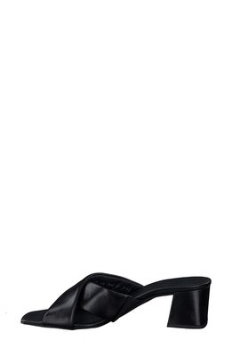 Paul Green Lauren Slide Sandal in Black Soft Nappa